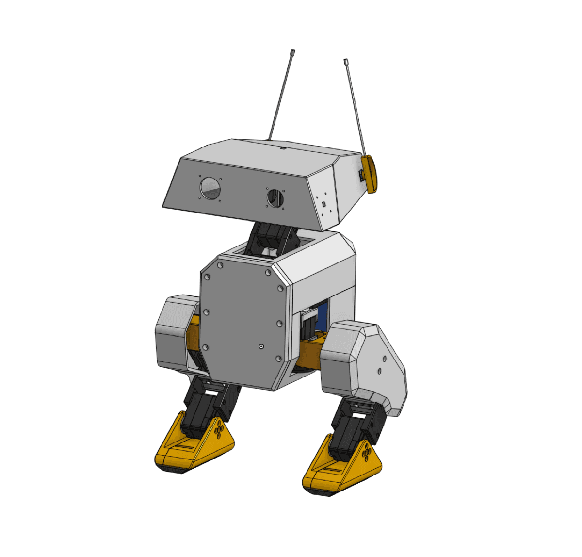 Open Duck Mini v2 CAD render